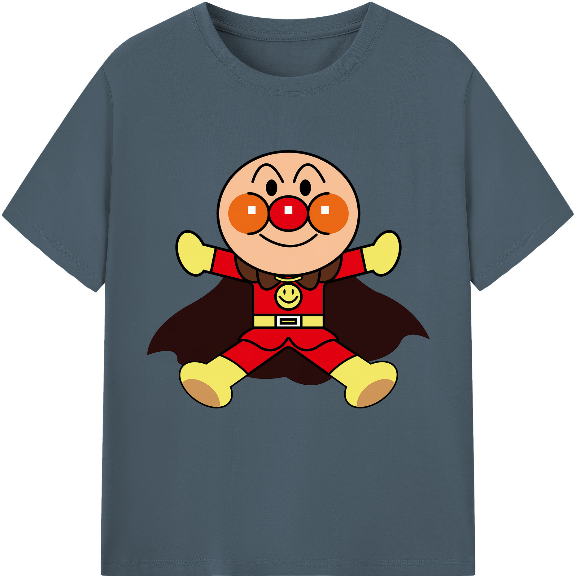 （画像用） アンパンマン Anpanman 綿100％半袖Tシャツ（フロントプリント）